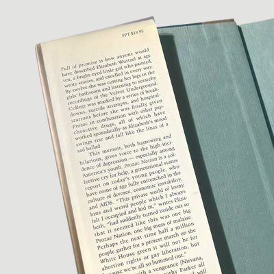 1994 Elizabeth Wurtzel Prozac Nation US 1st Edition Hardback