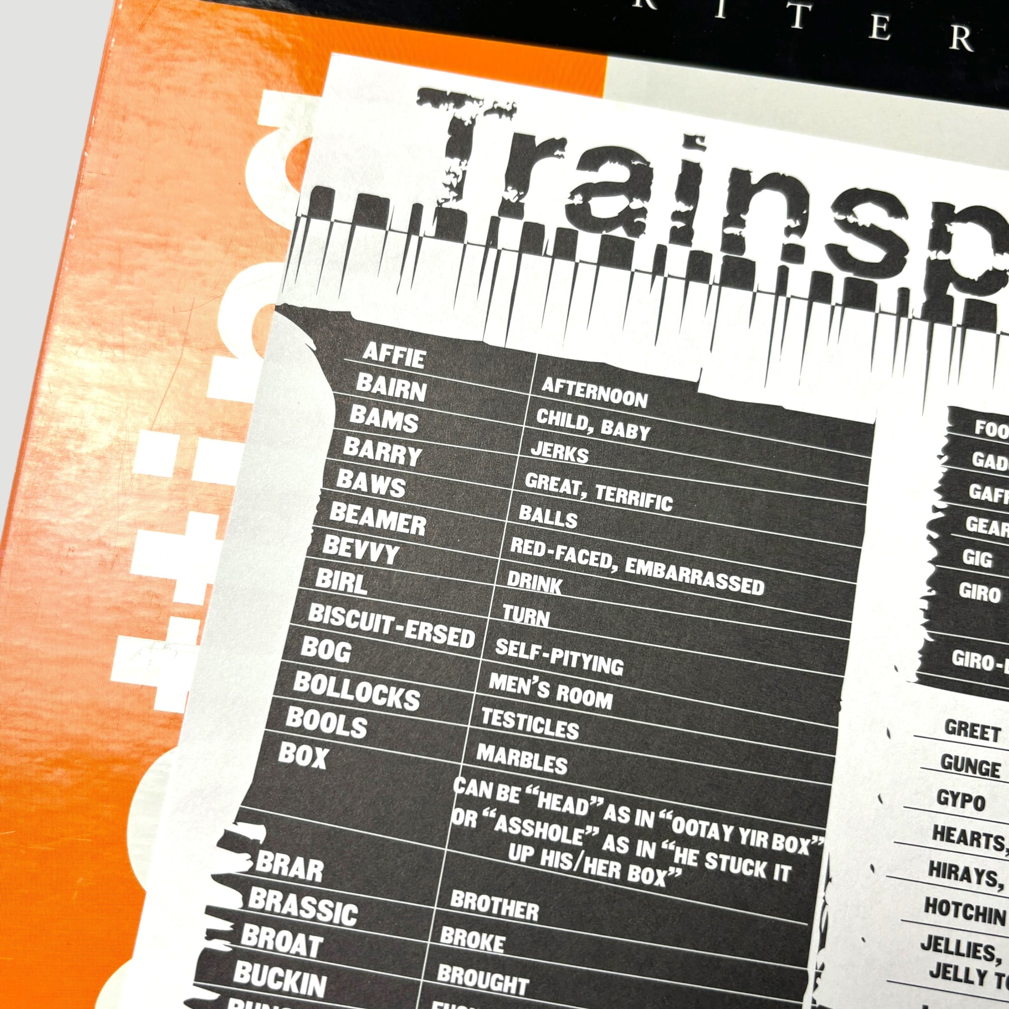 1997 Trainspotting UK Criterion Gatefold Laserdisc