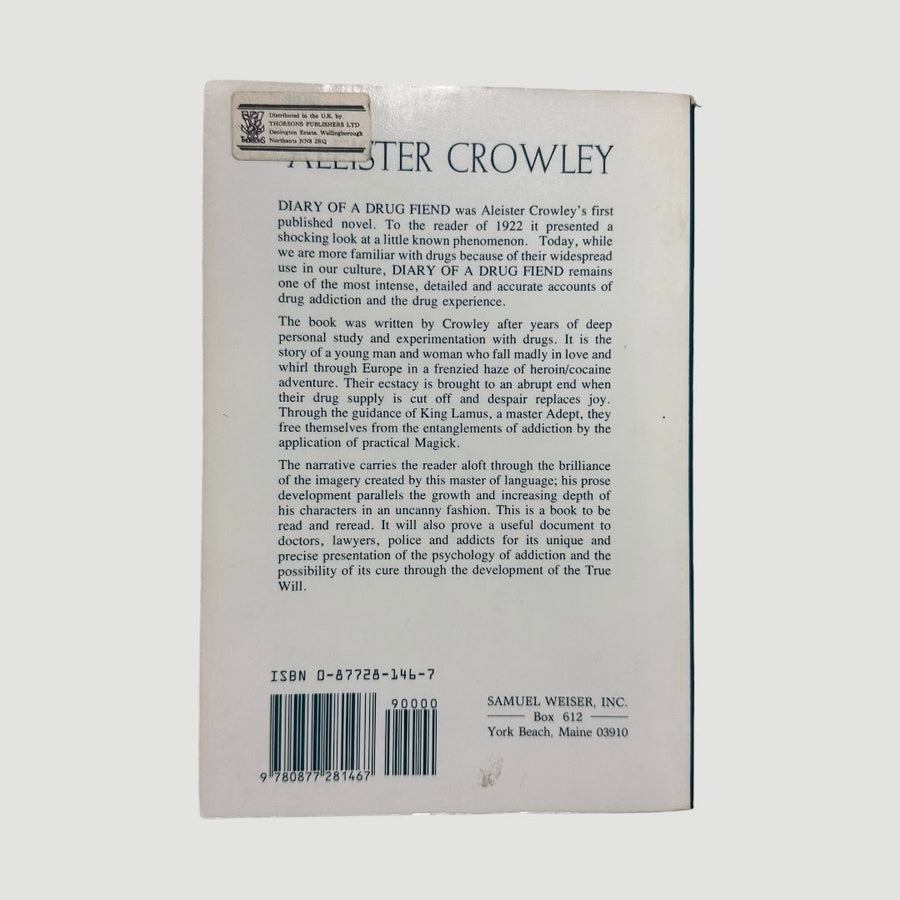1987 Aleister Crowley Diary of a Drug Fiend