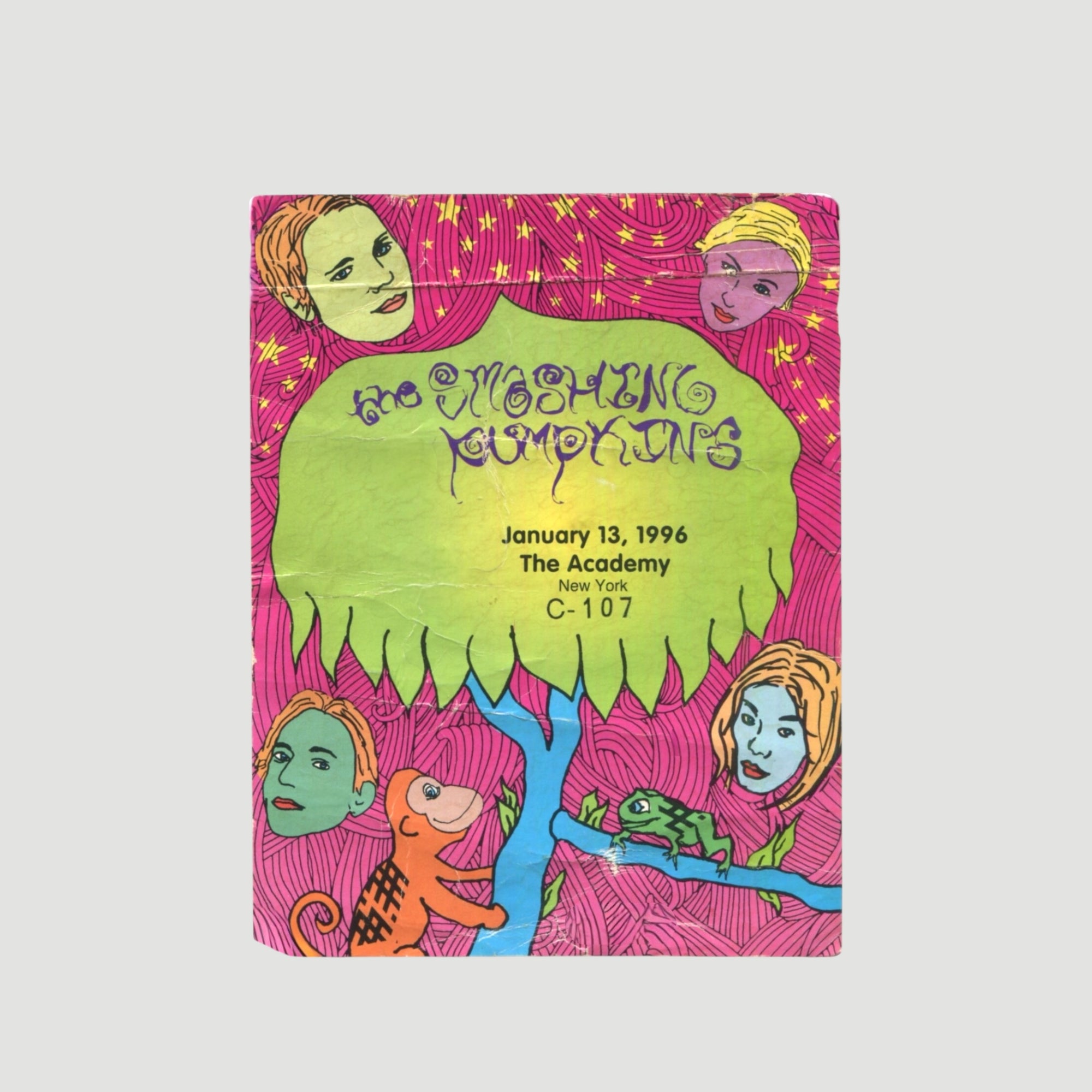 1996 Smashing Pumpkins Brixton Academy Backstage Pass