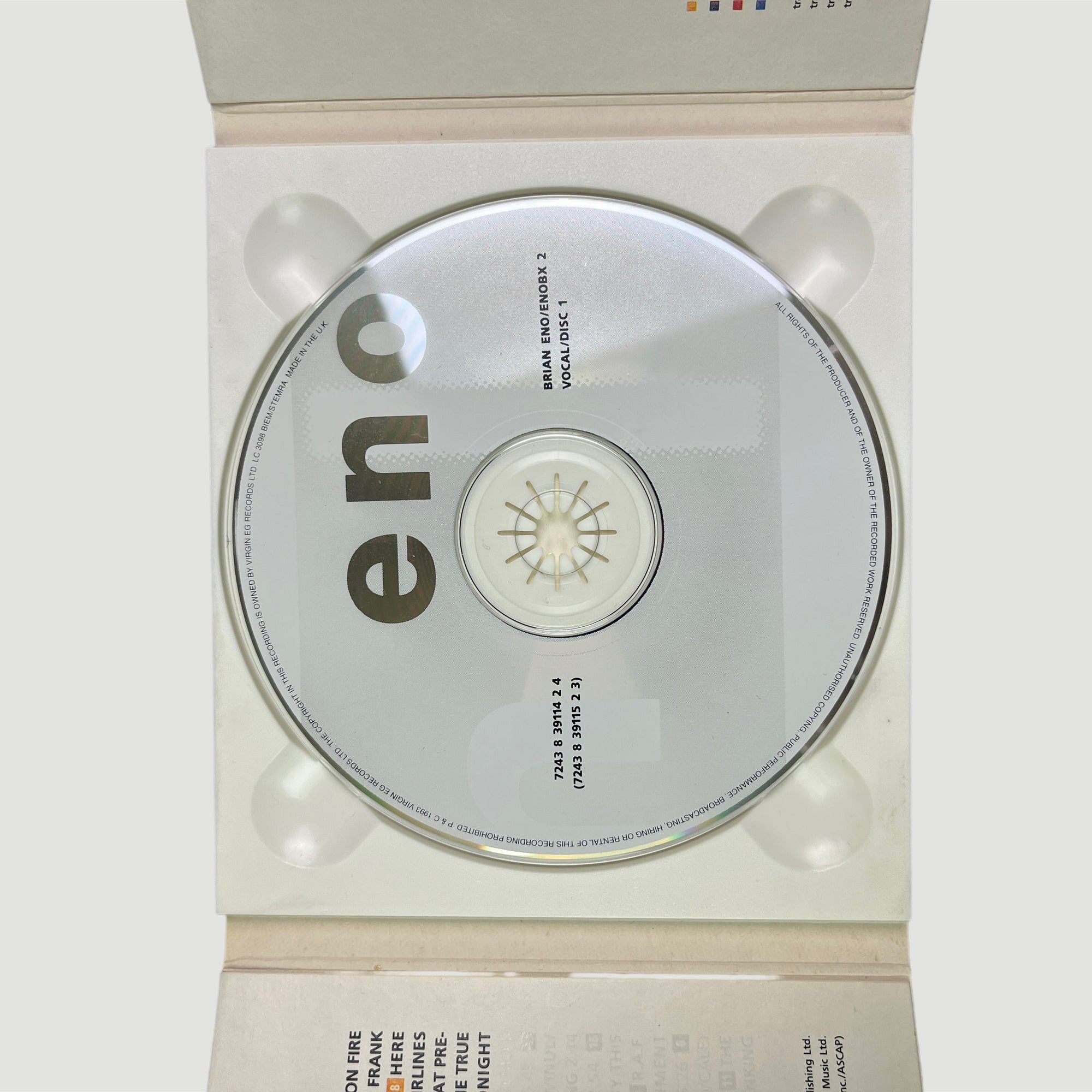 1999 Brian Eno II 4 x CD Boxset