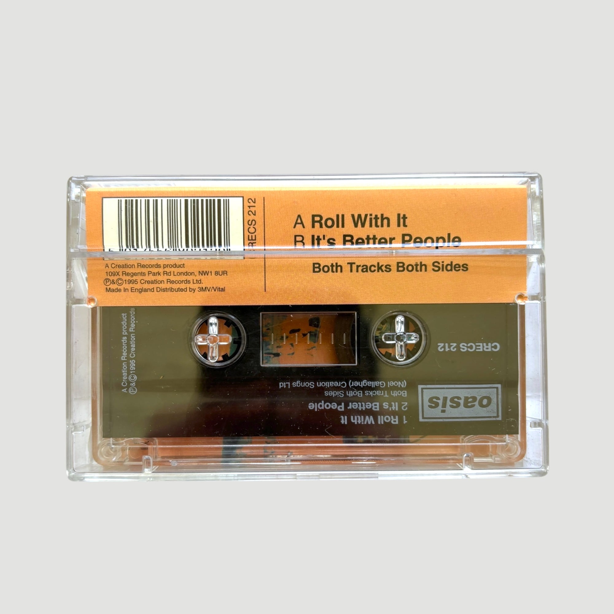 1995 Oasis Roll With It UK Cassette Single