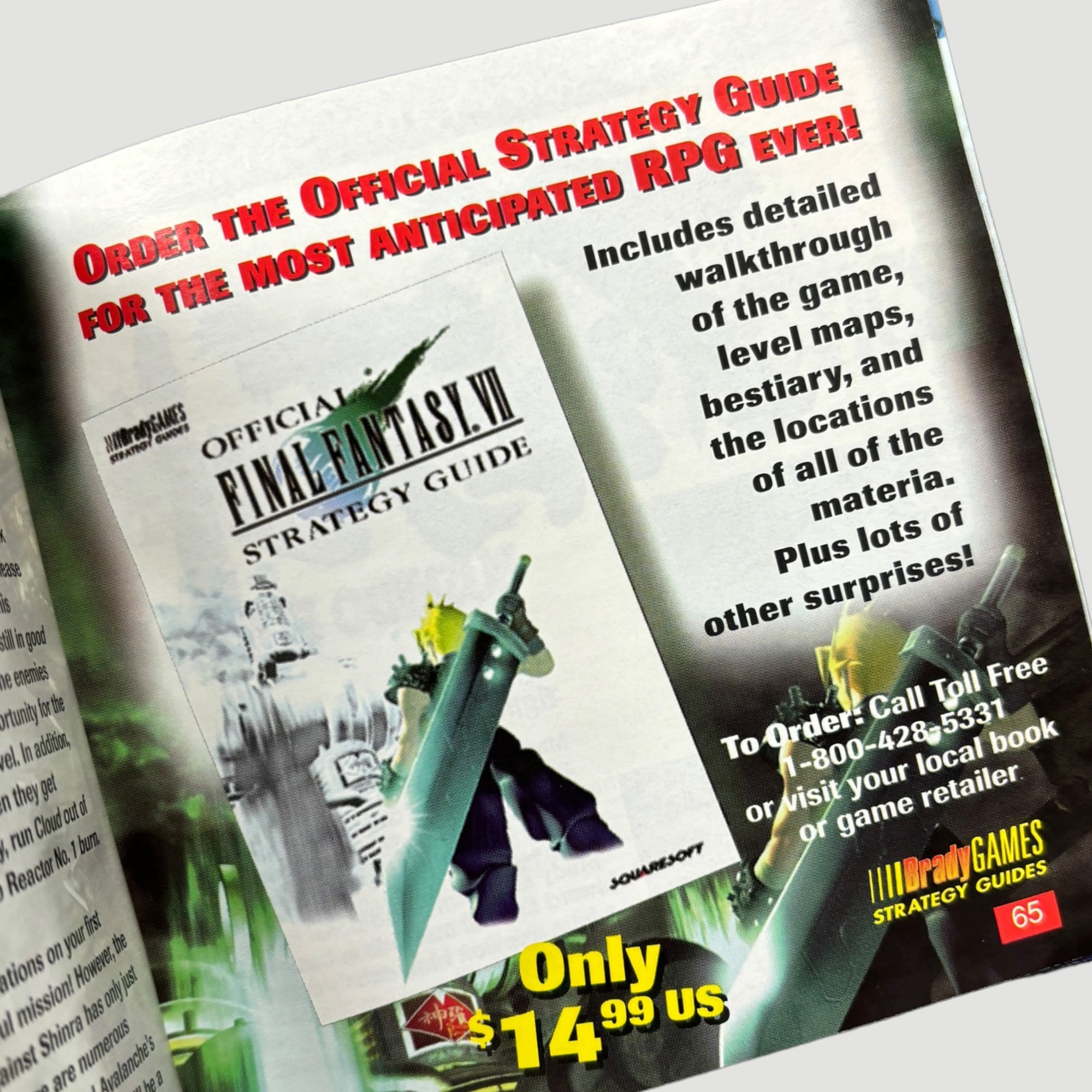 1997 Final Fantasy VII PlayStation 1 (US)