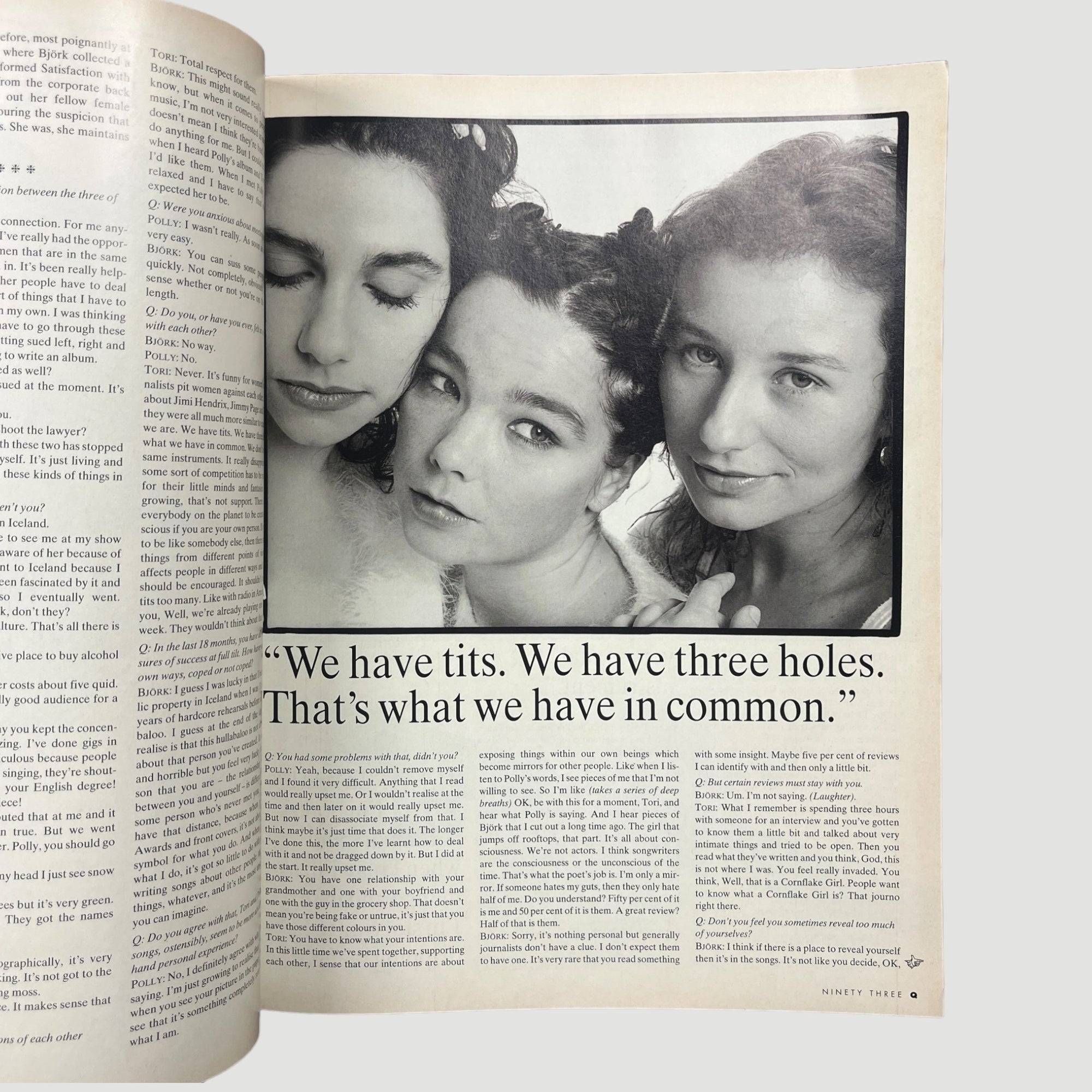 1994 Q Magazine Bjork, PJ Harvey, Tori Amos Issue