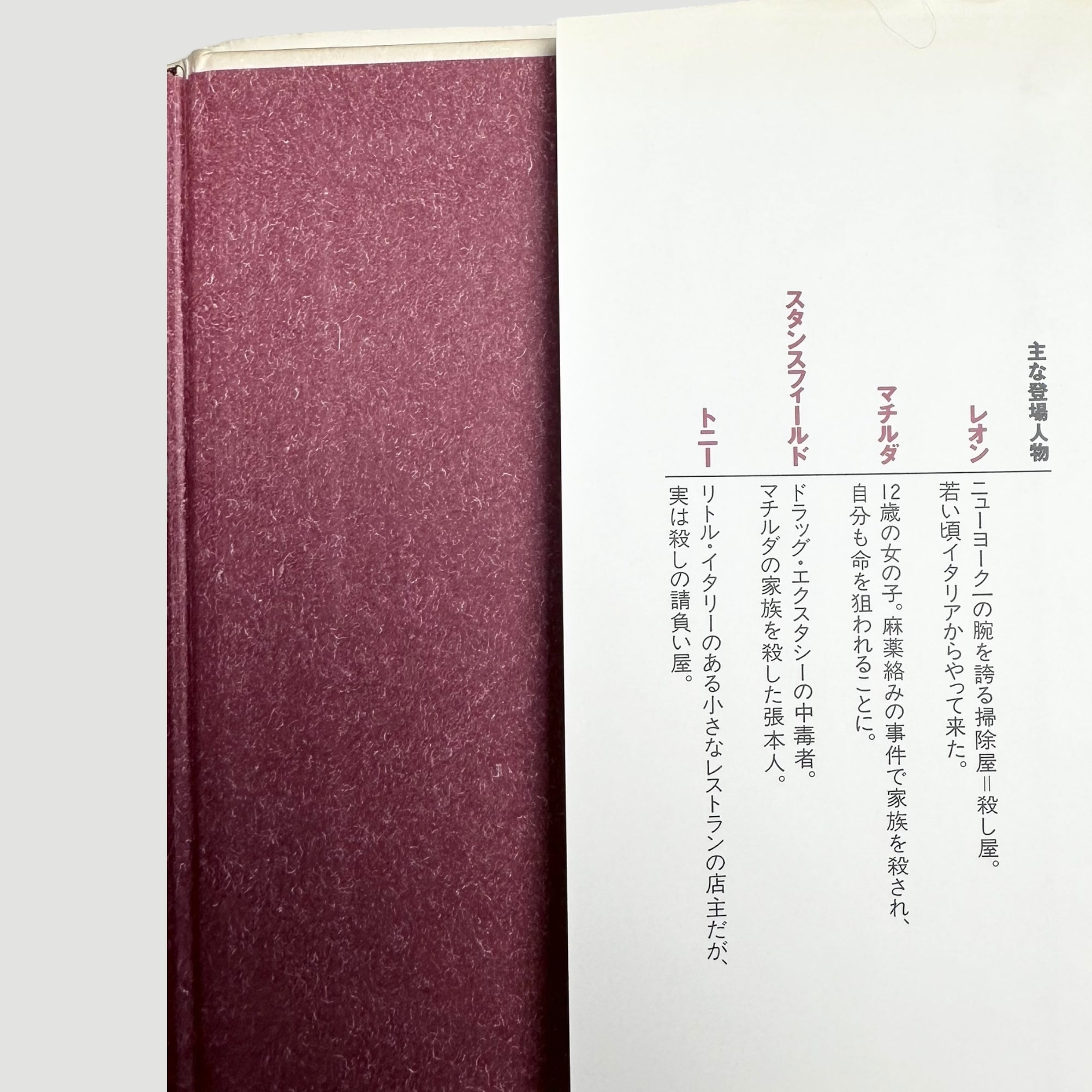 90's Leon The Professional Japanese Screenplay