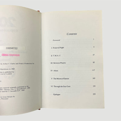 1991 Arthur C Clarke 2001 A Space Odyssey