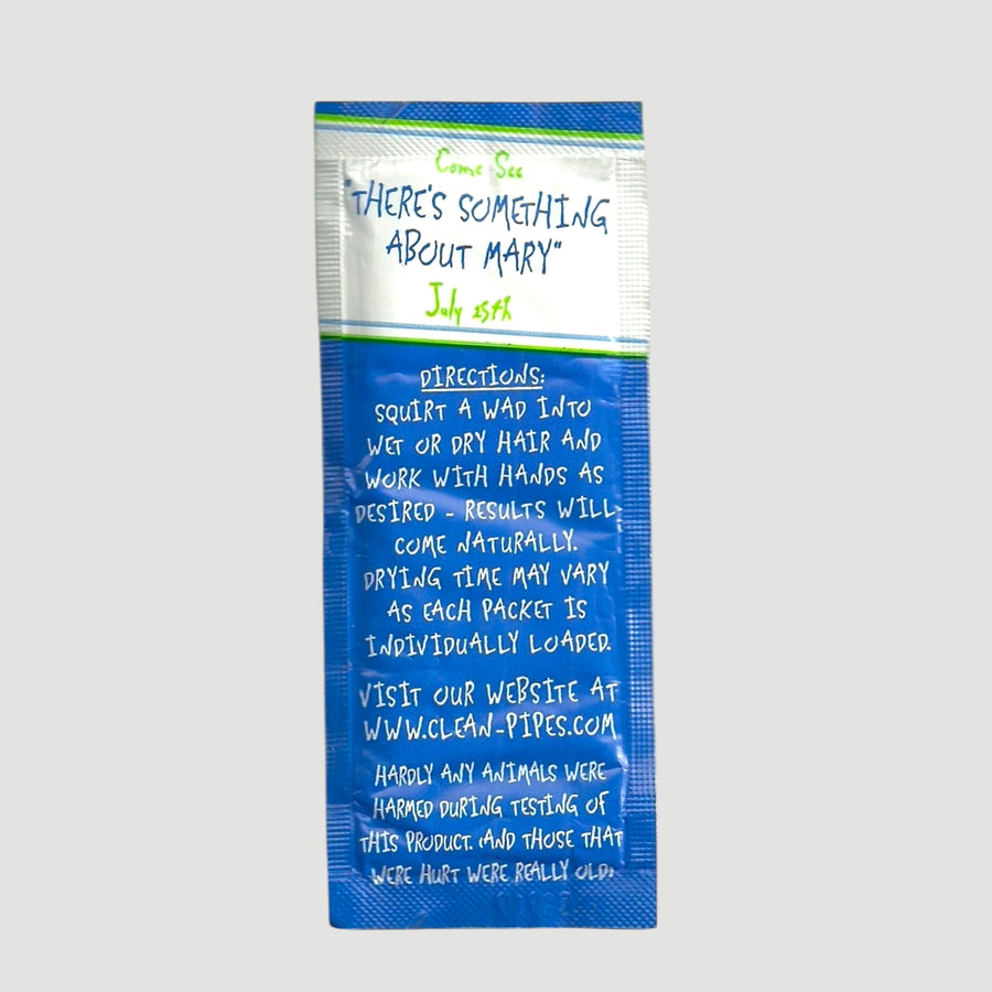 1998 Something About Mary Promo Hair Gel Sachet