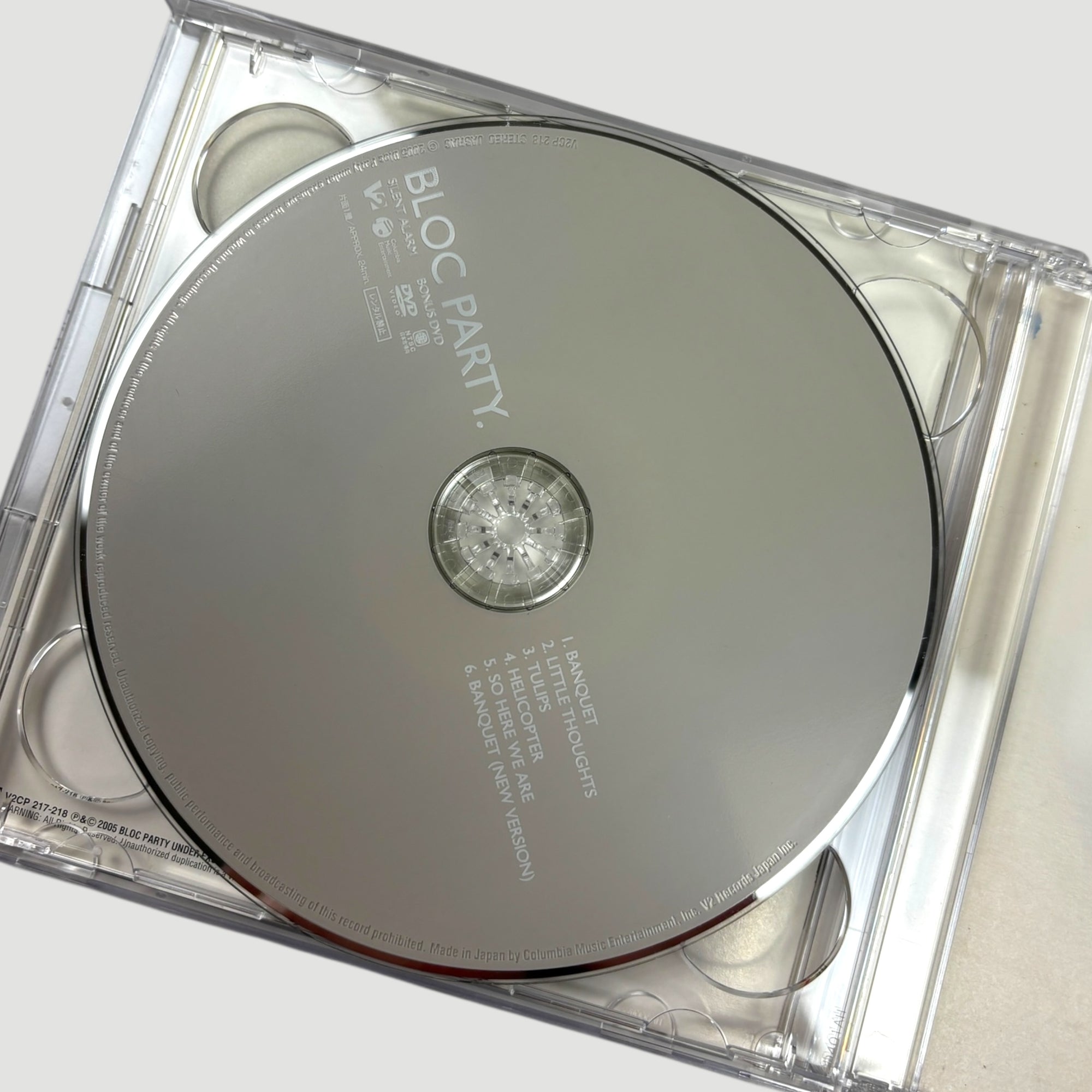 2006 Bloc Party Silent Alarm Japanese CD+Bonus DVD