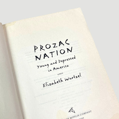 1994 Elizabeth Wurtzel Prozac Nation US 1st Edition Hardback