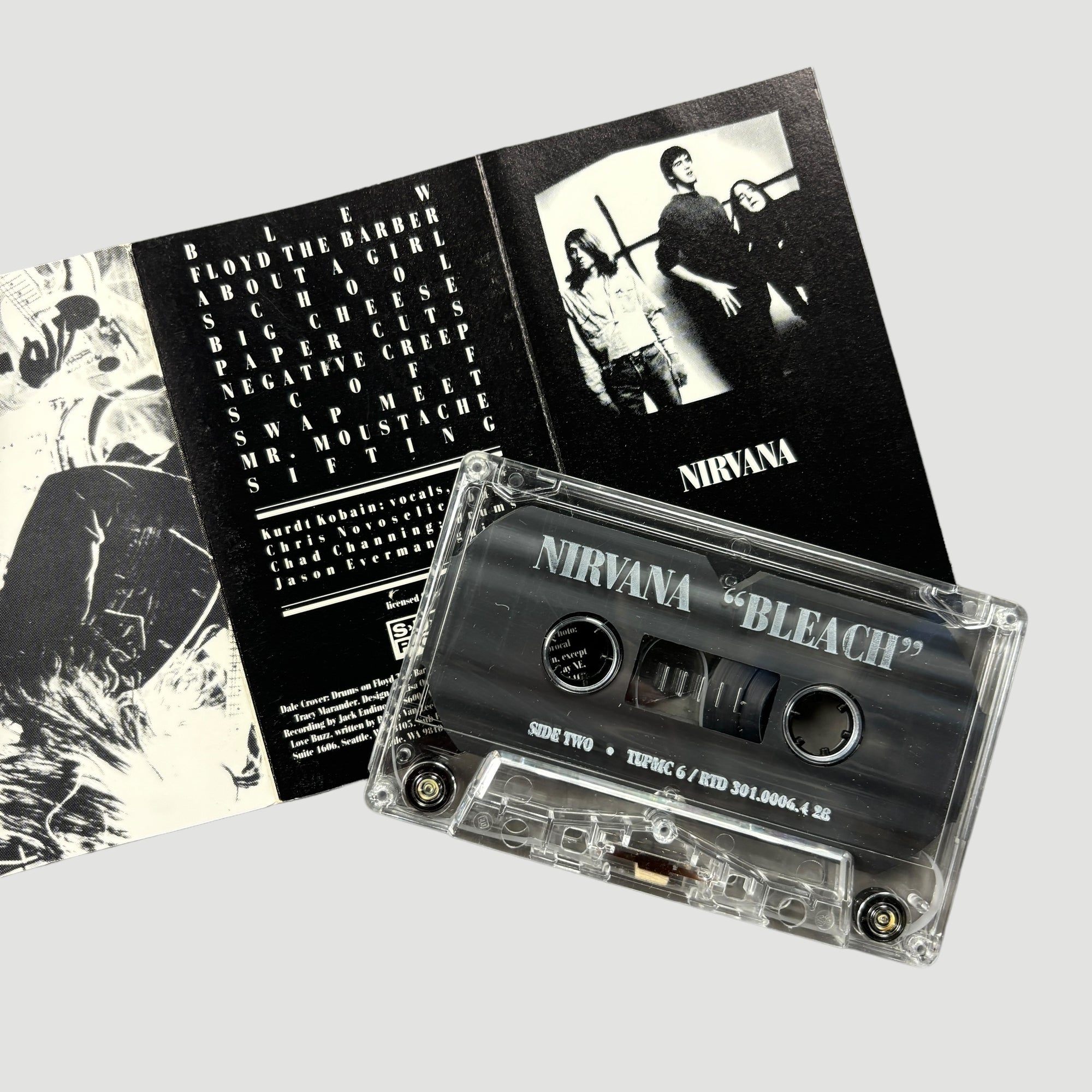 1990 Nirvana 'Bleach' Tupelo Cassette