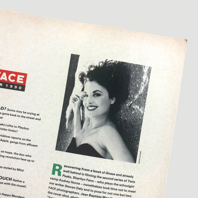 1990 The Face Sherilyn Fenn Issue