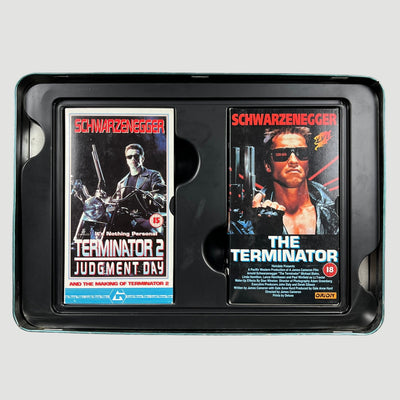1991 Terminator T2 Metallic Boxset 2xVHS + Booklet