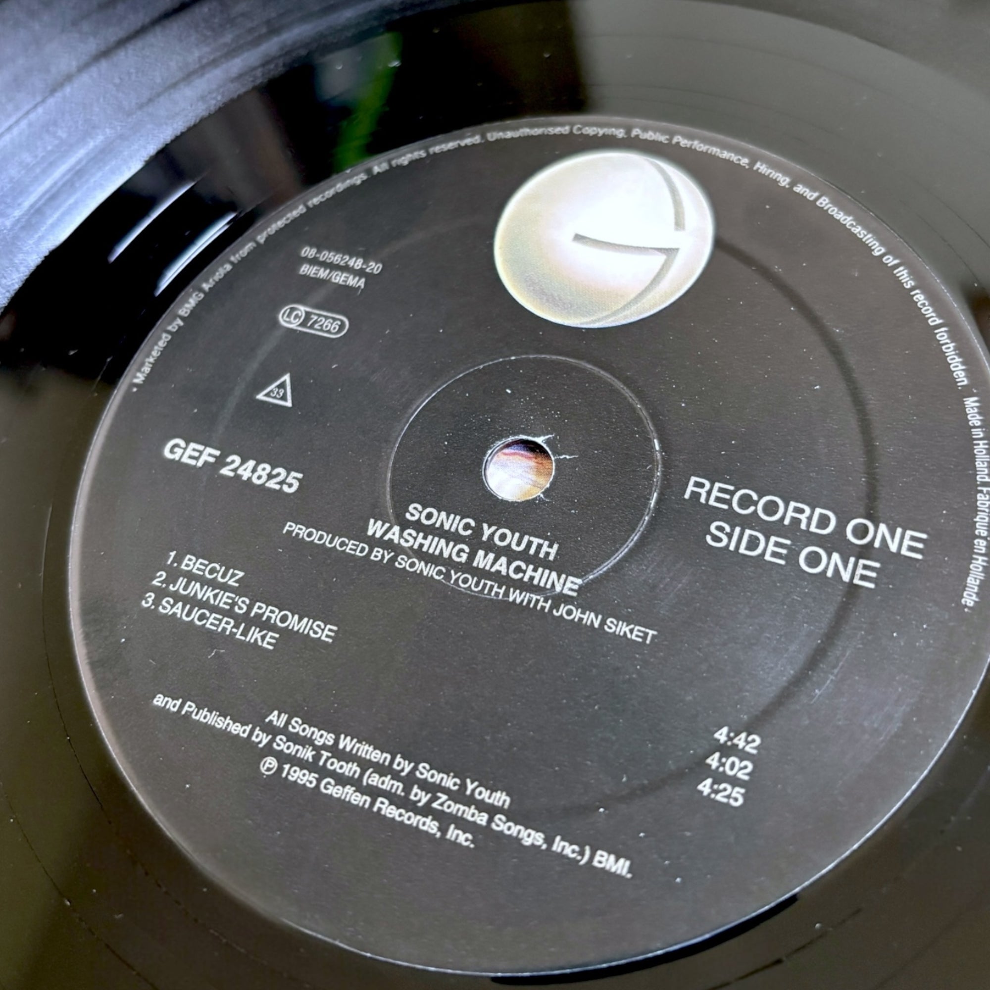 1995 Sonic Youth Washing Machine UK 1st Press LP