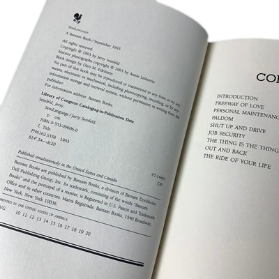 1993 Jerry Seinfeld 'Sein Language' Hardback 1st Ed.