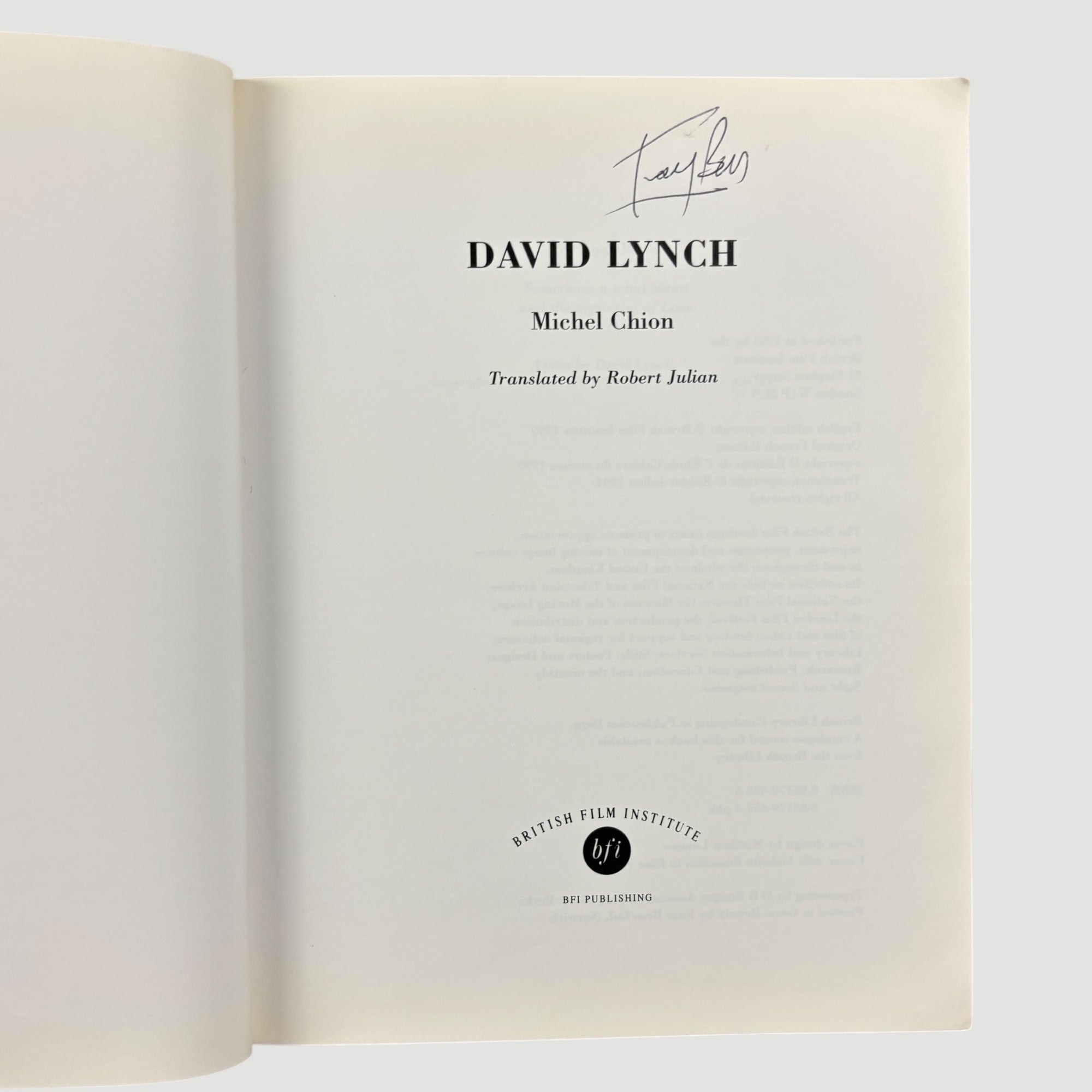 1995 David Lynch by Michel Chion