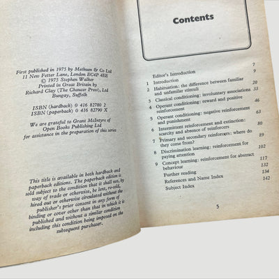 1975 Learning and Reinforcement