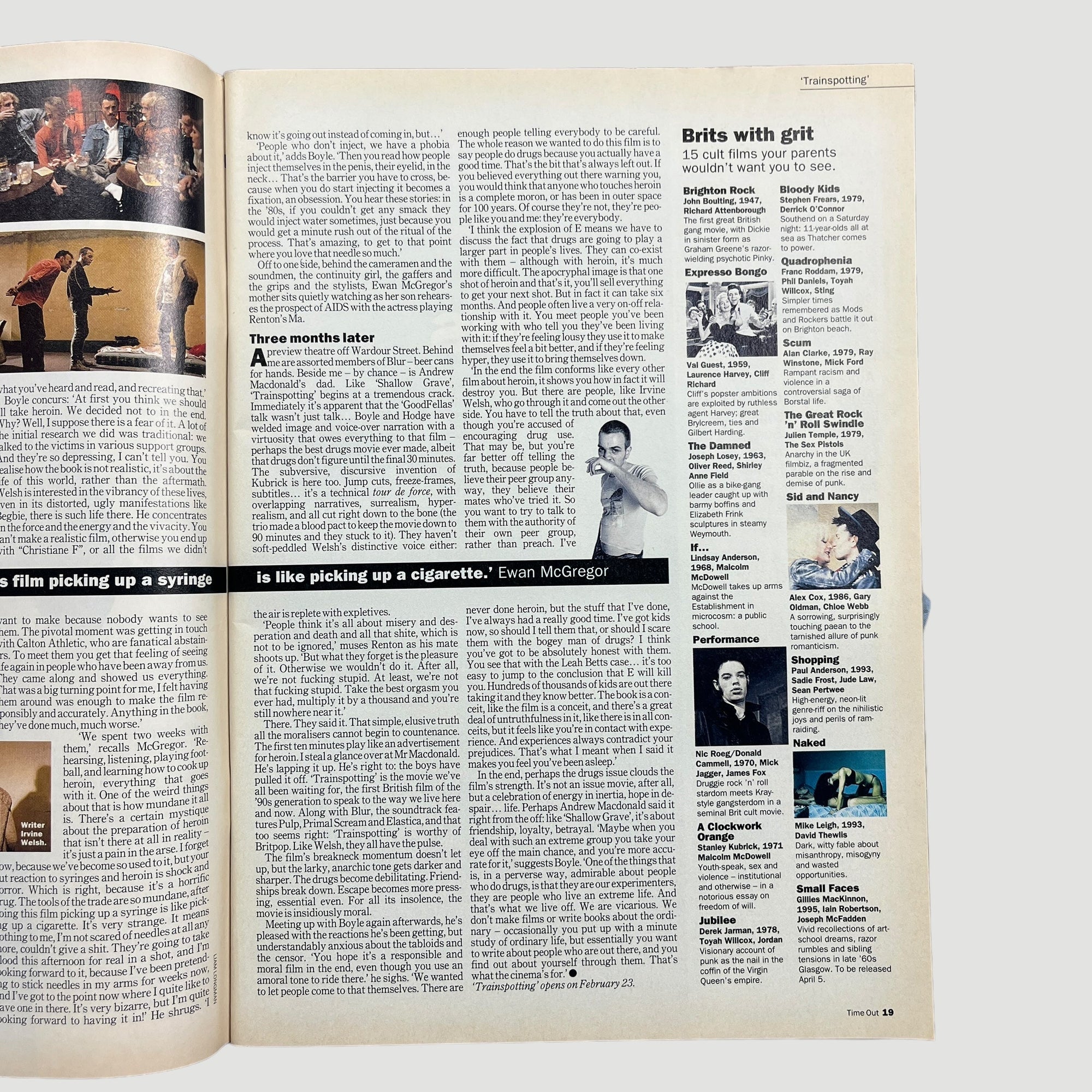 1996 Time Out Trainspotting Issue