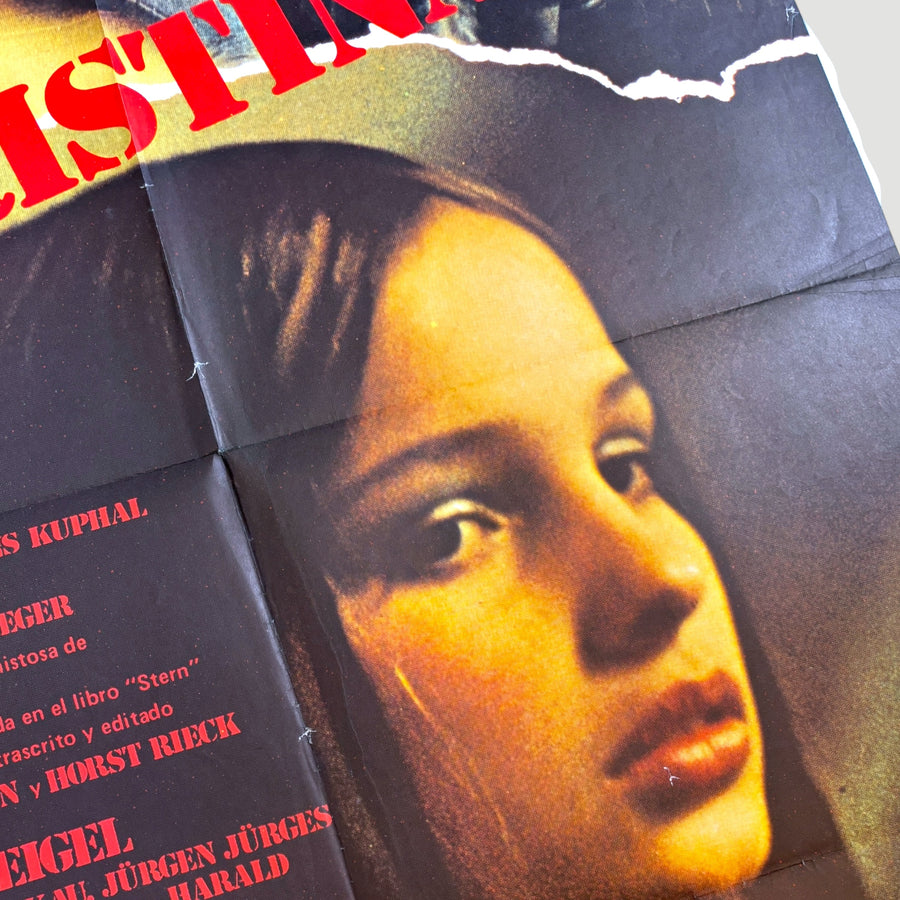 1981 Christiane F. Spanish Release Poster