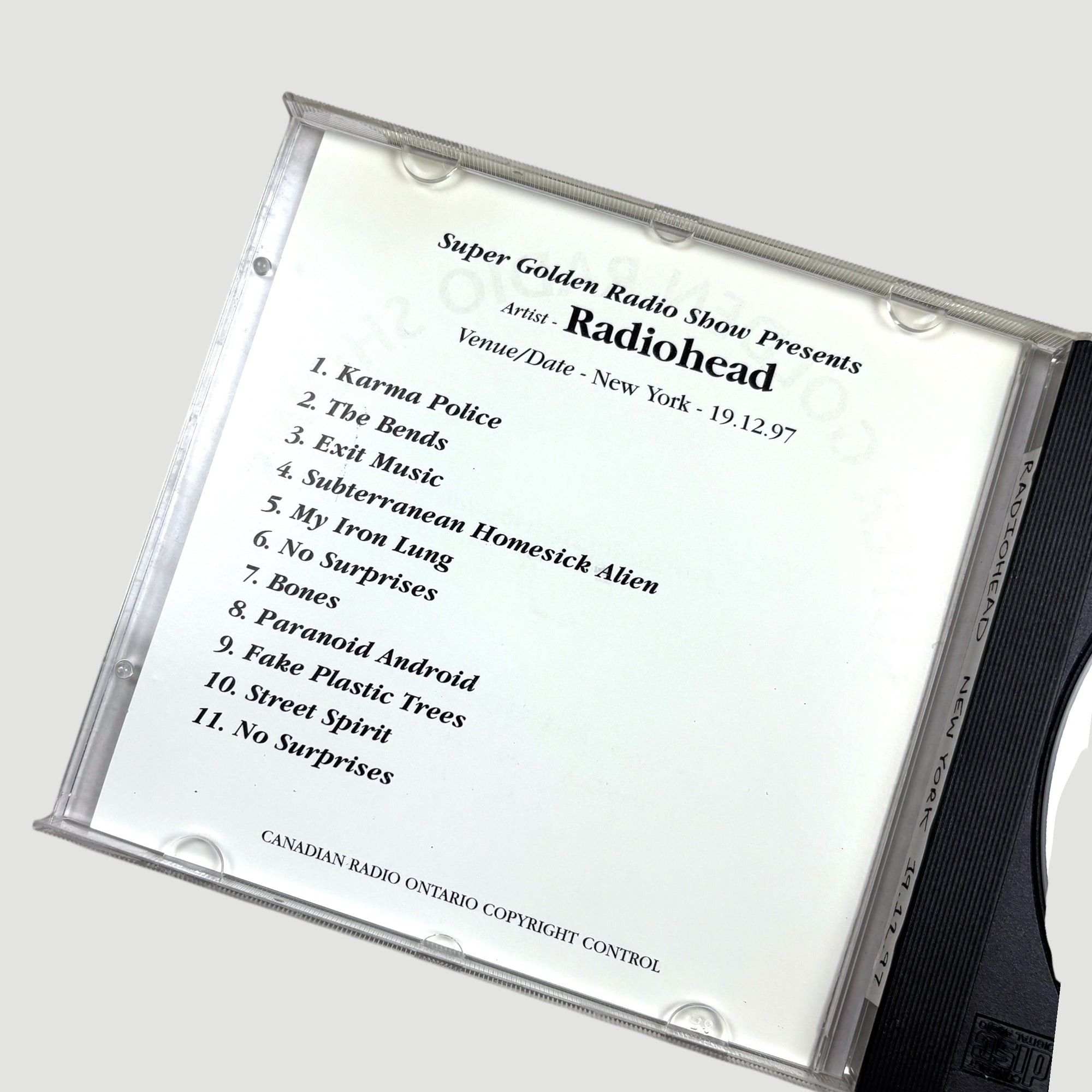 1997 Radiohead NYC 19/12/97 Radio CD