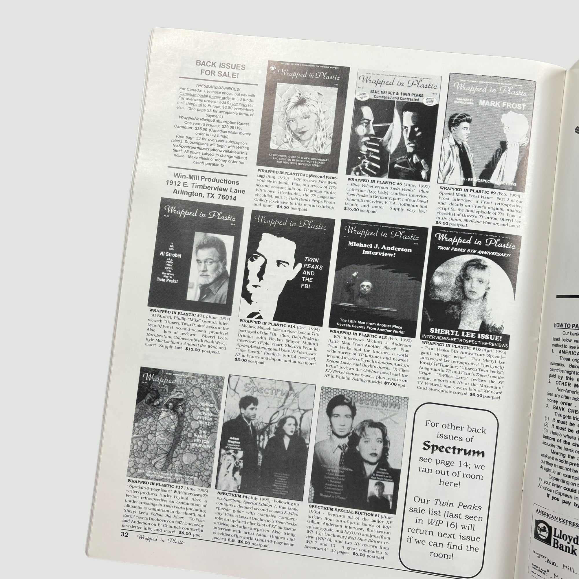 1991 Twin Peaks: Wrapped in Plastic Issue #18