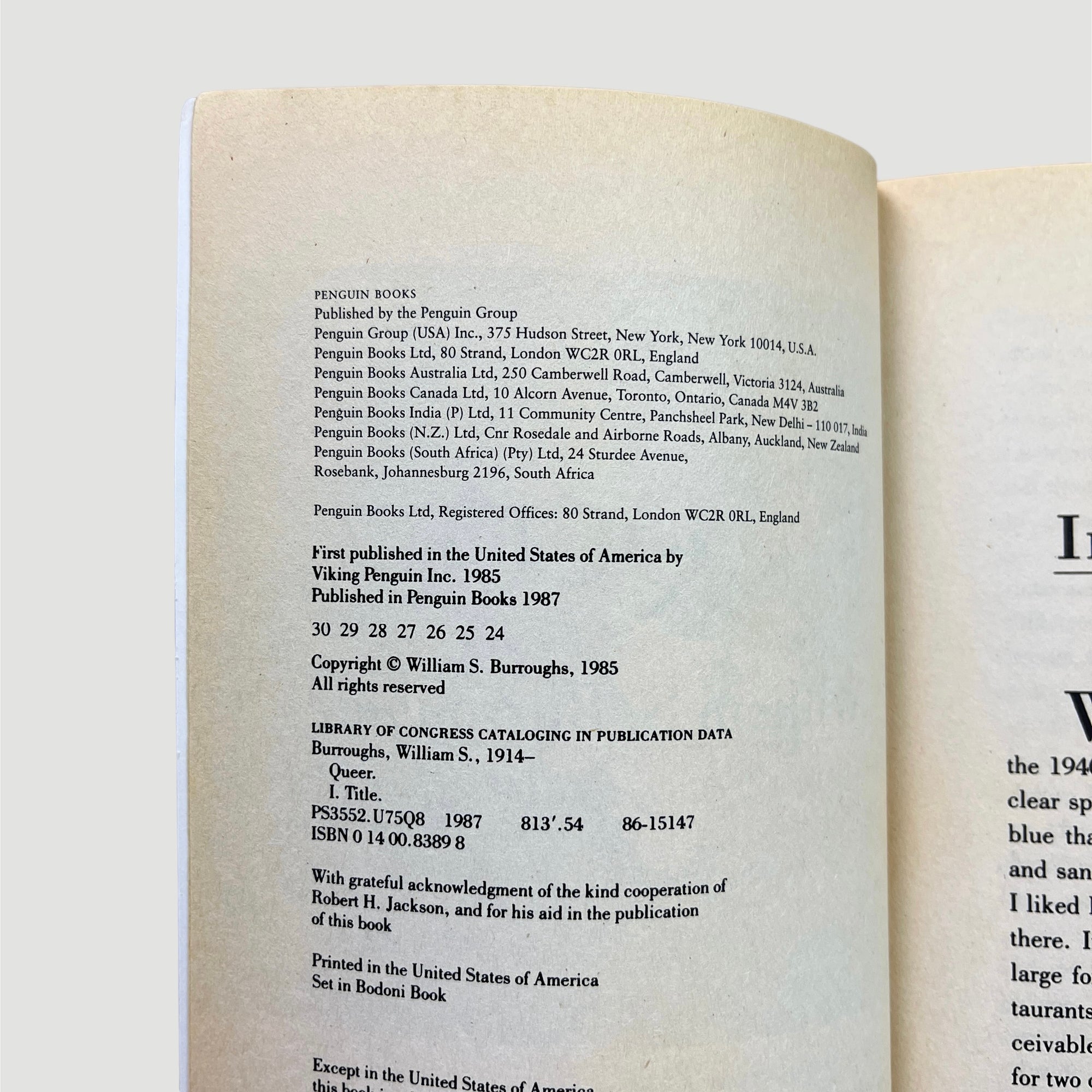 1987 William S. Burroughs Queer Penguin