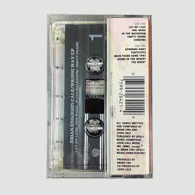 1990 Brian Eno & John Cale 'Wrong Way Up' Cassette