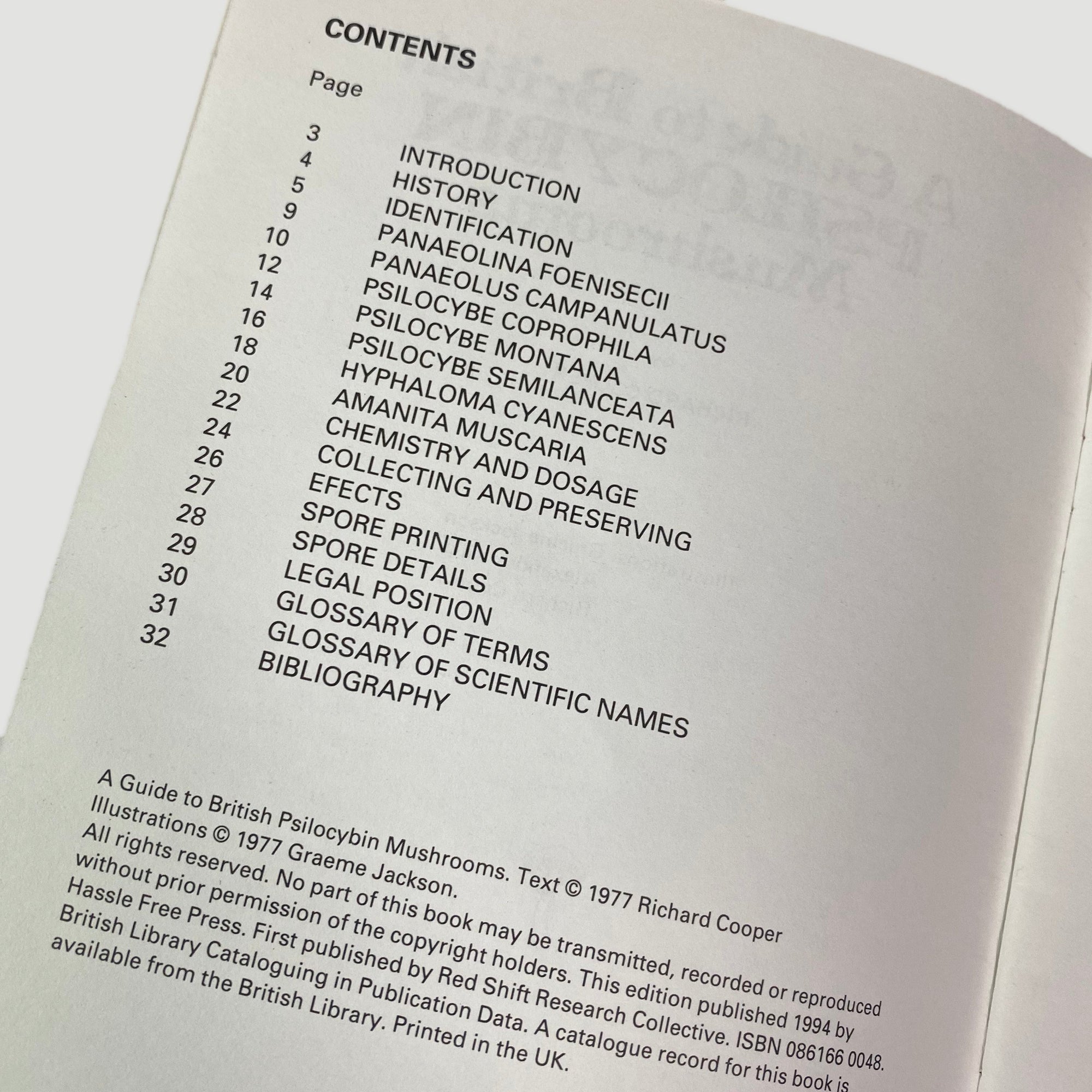 1994 Richard Cooper Guide to British Psilocybin Mushrooms