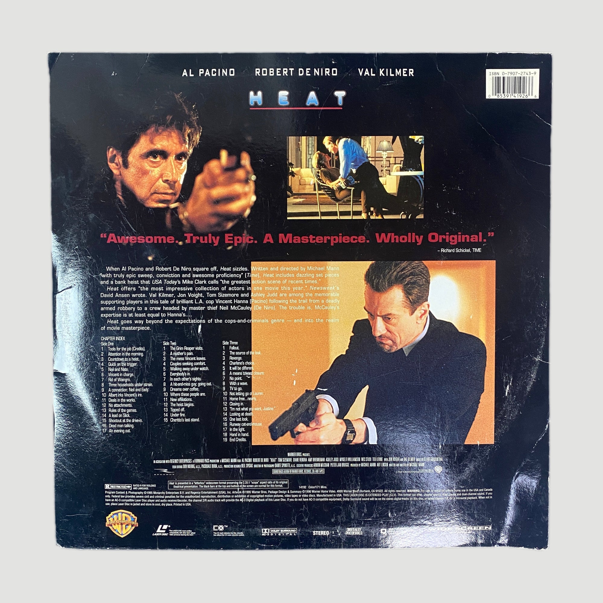 1996 Heat Double Laserdisc Set