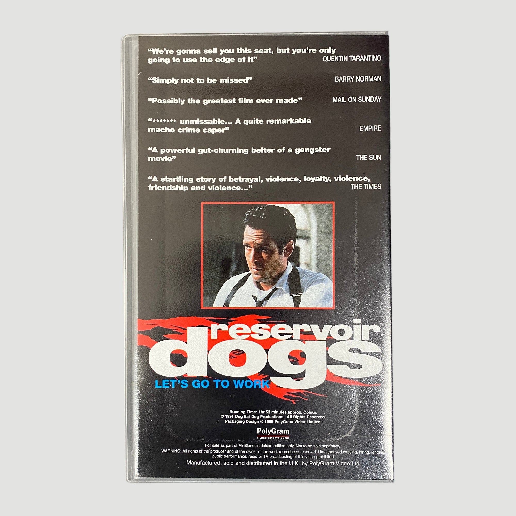 1993 Reservoir Dogs Mr Blonde Deluxe Edition Boxset