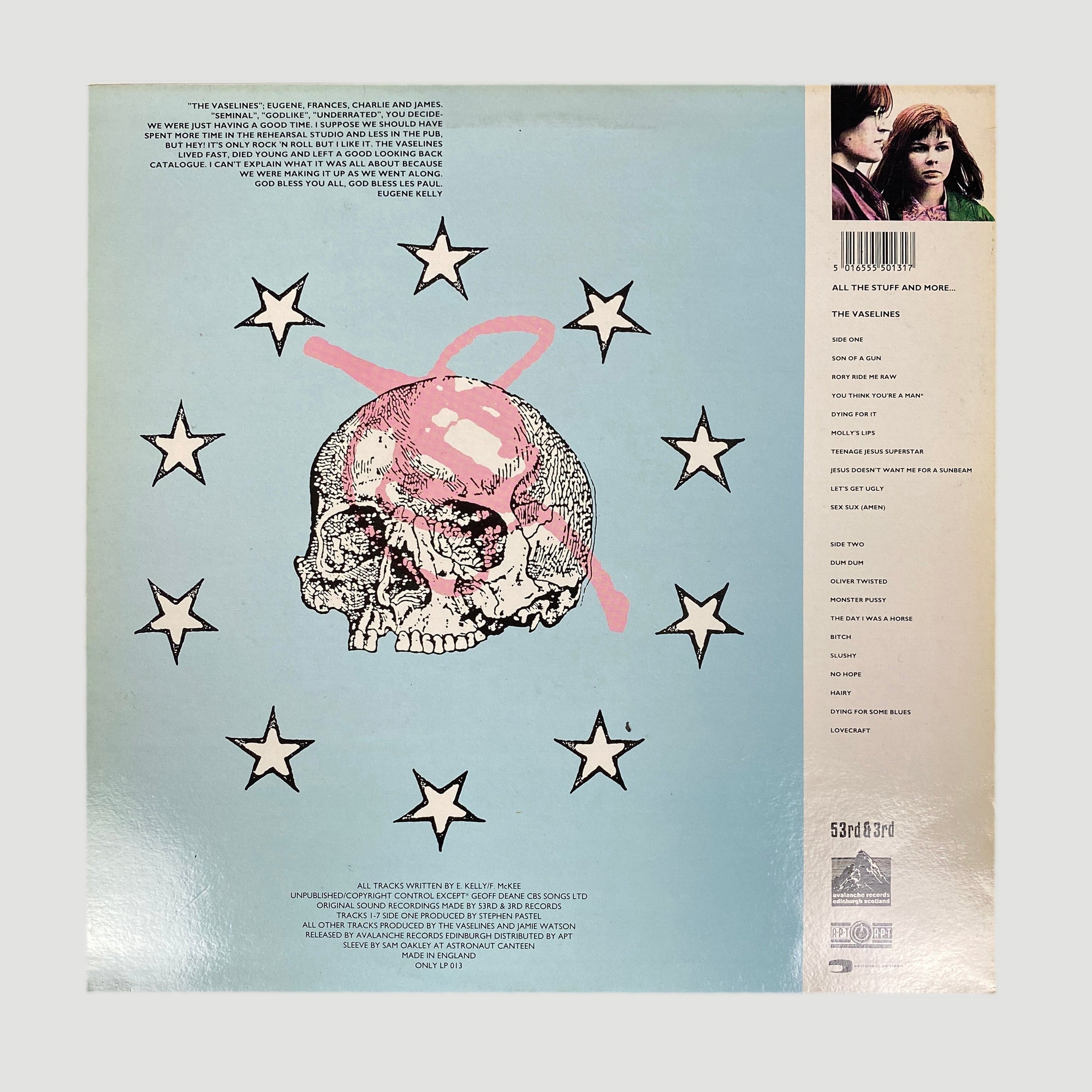 1992 The Vaselines All The Stuff and More Vinyl LP