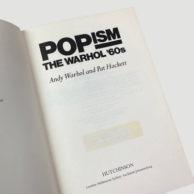 1981 Popism The Warhol '60's by Warhol and Hackett