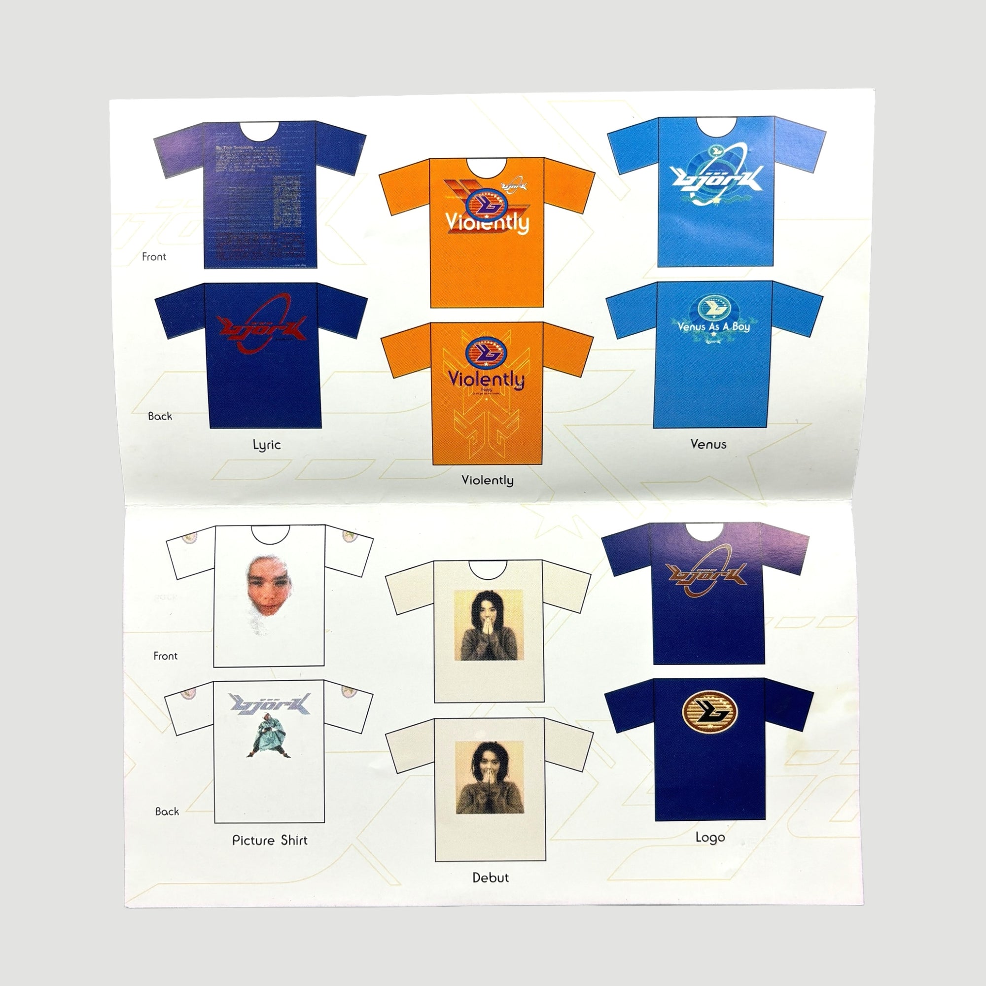 1994 Björk 'Vessel' VHS + Merch Flyer