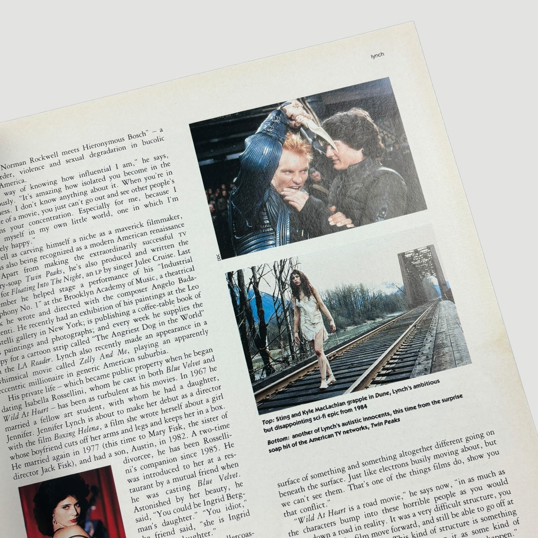 1990 Arena David Lynch Cover Issue