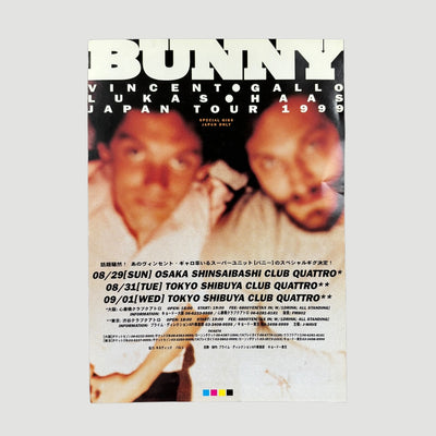 1999 'Bunny' Vincent Gallo & Lukas Haas Japanese Tour Flyer