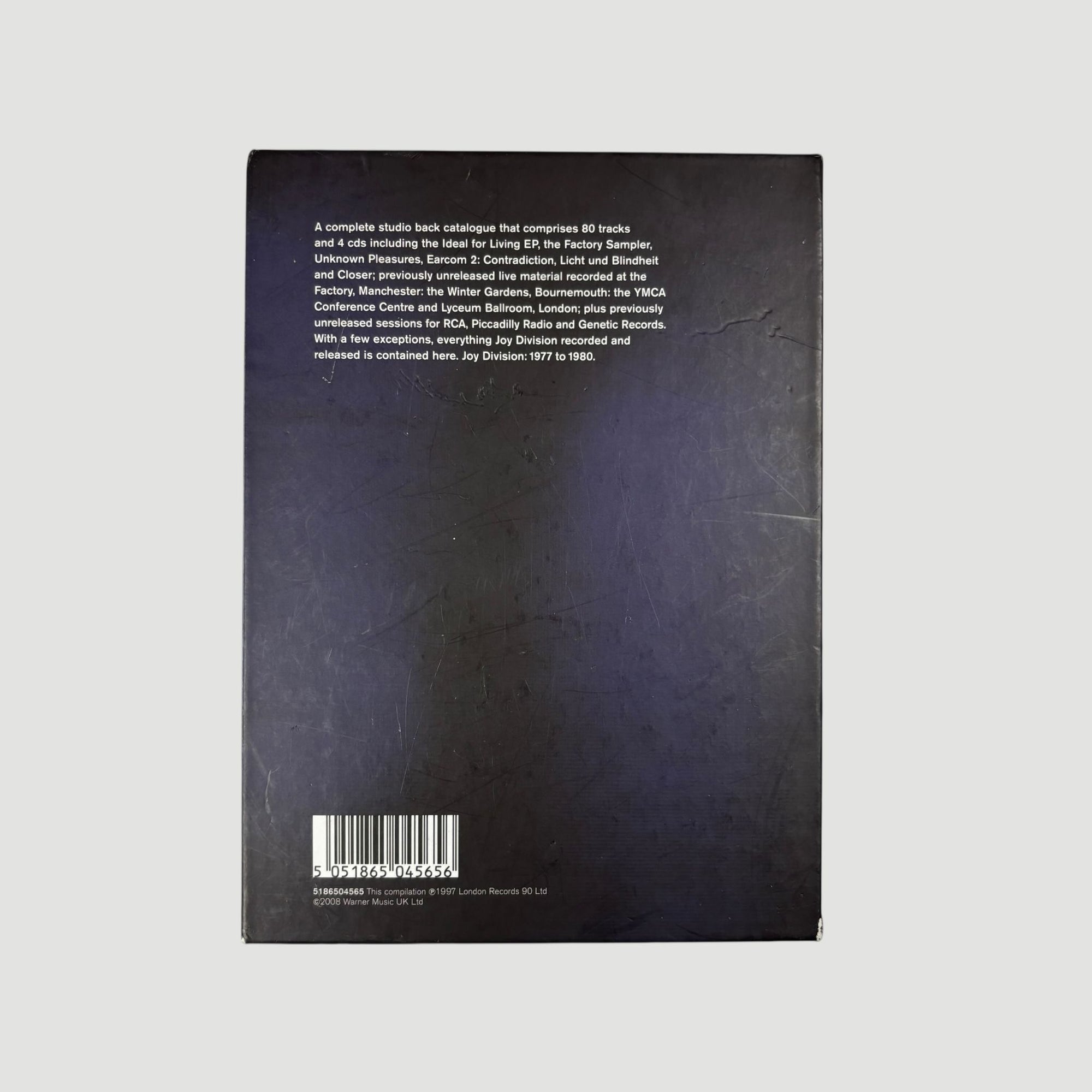 2008 Joy Division Heart and Soul UK 4CD Boxset