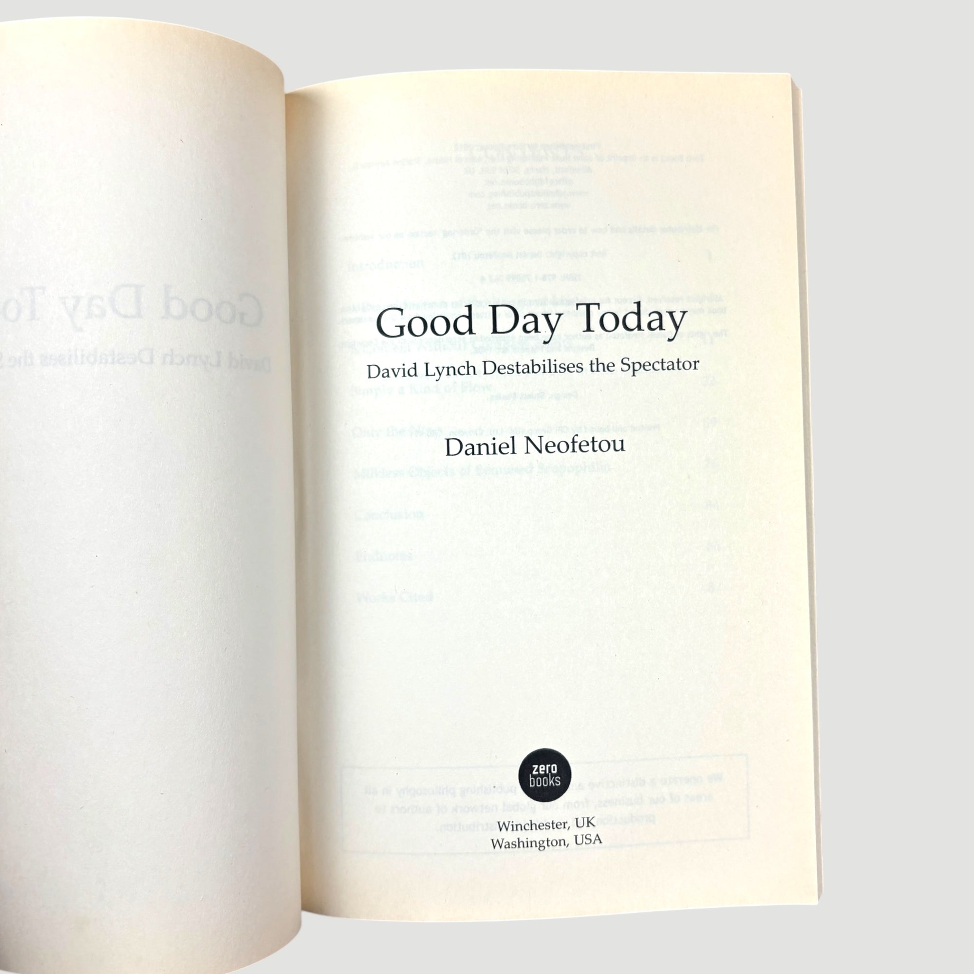 2012 Good Day Today: David Lynch Destabilses The Spectator by Daniel Neofetou