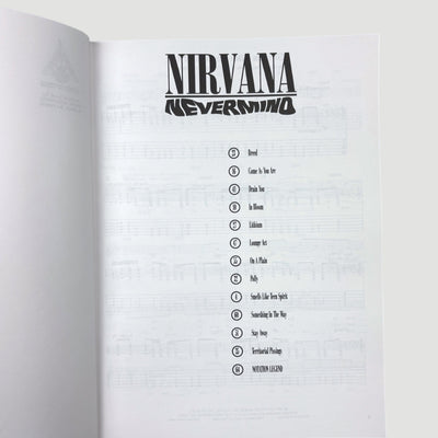 1991 Nirvana Nevermind Guitar Tab/Vocal Book