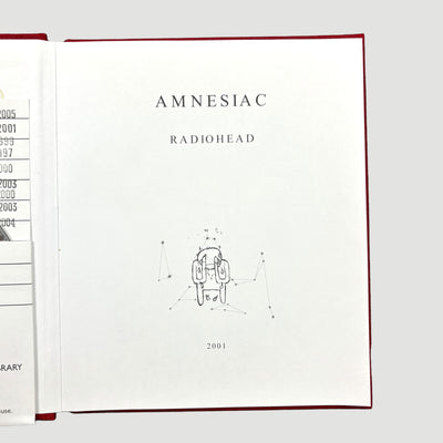 2001 Radiohead 'Amnesiac' Library Hardback Book + CD