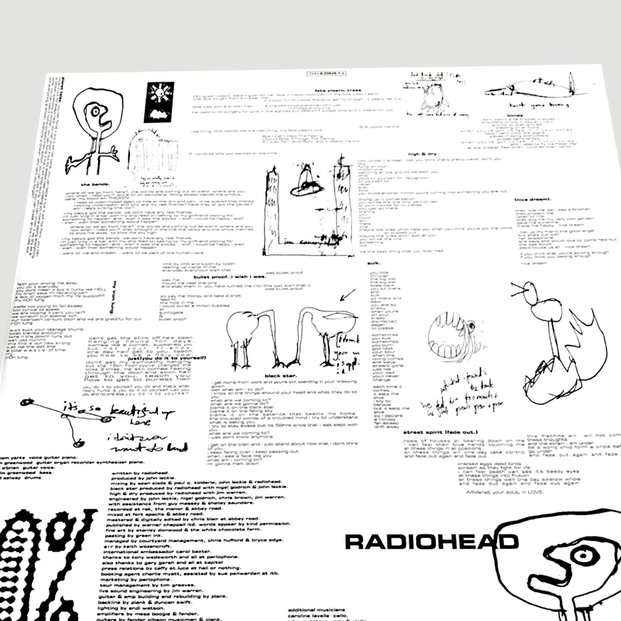 1995 Radiohead 'The Bends' UK 1995 2nd Press LP