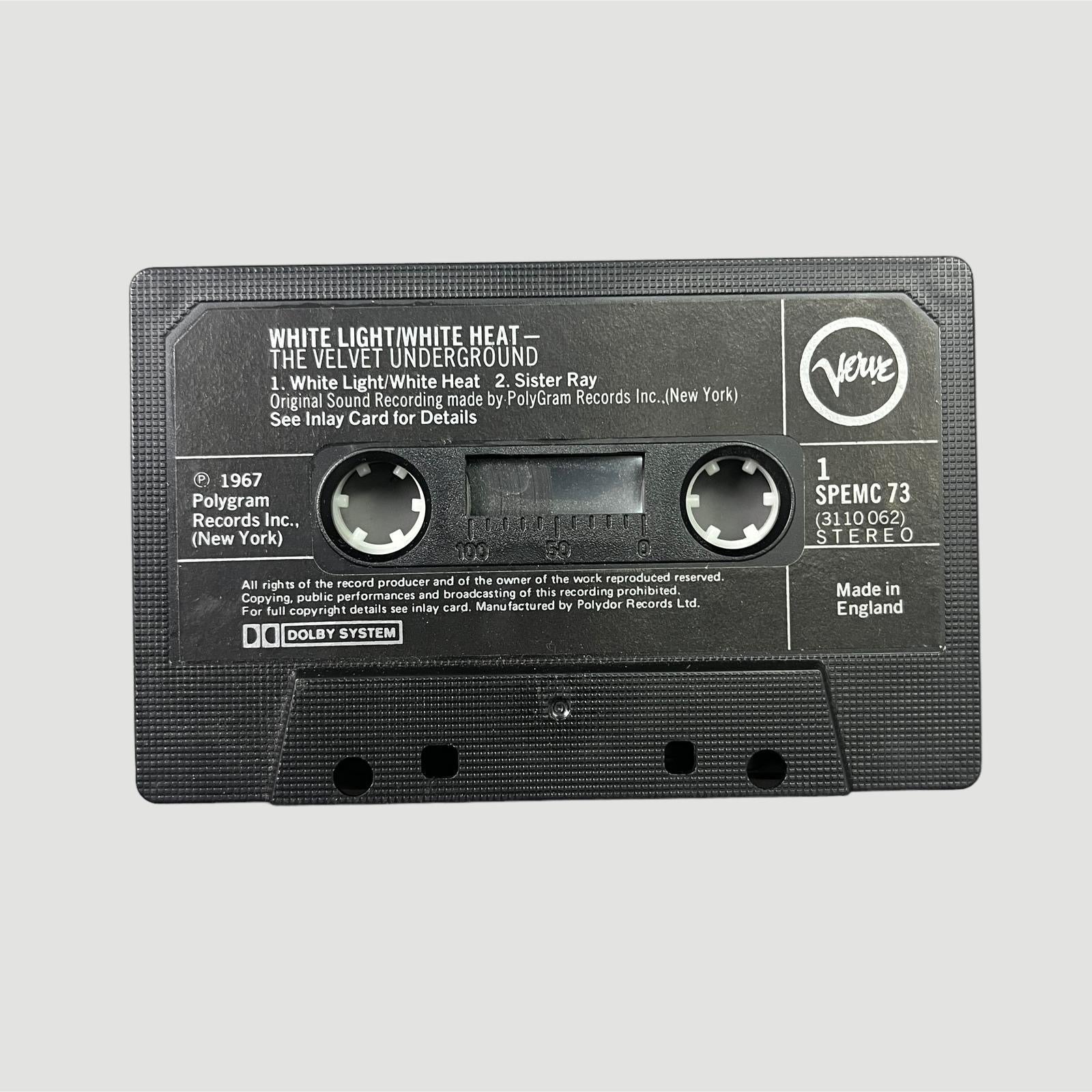 1984 Velvet Underground White Light White Heat Cassette