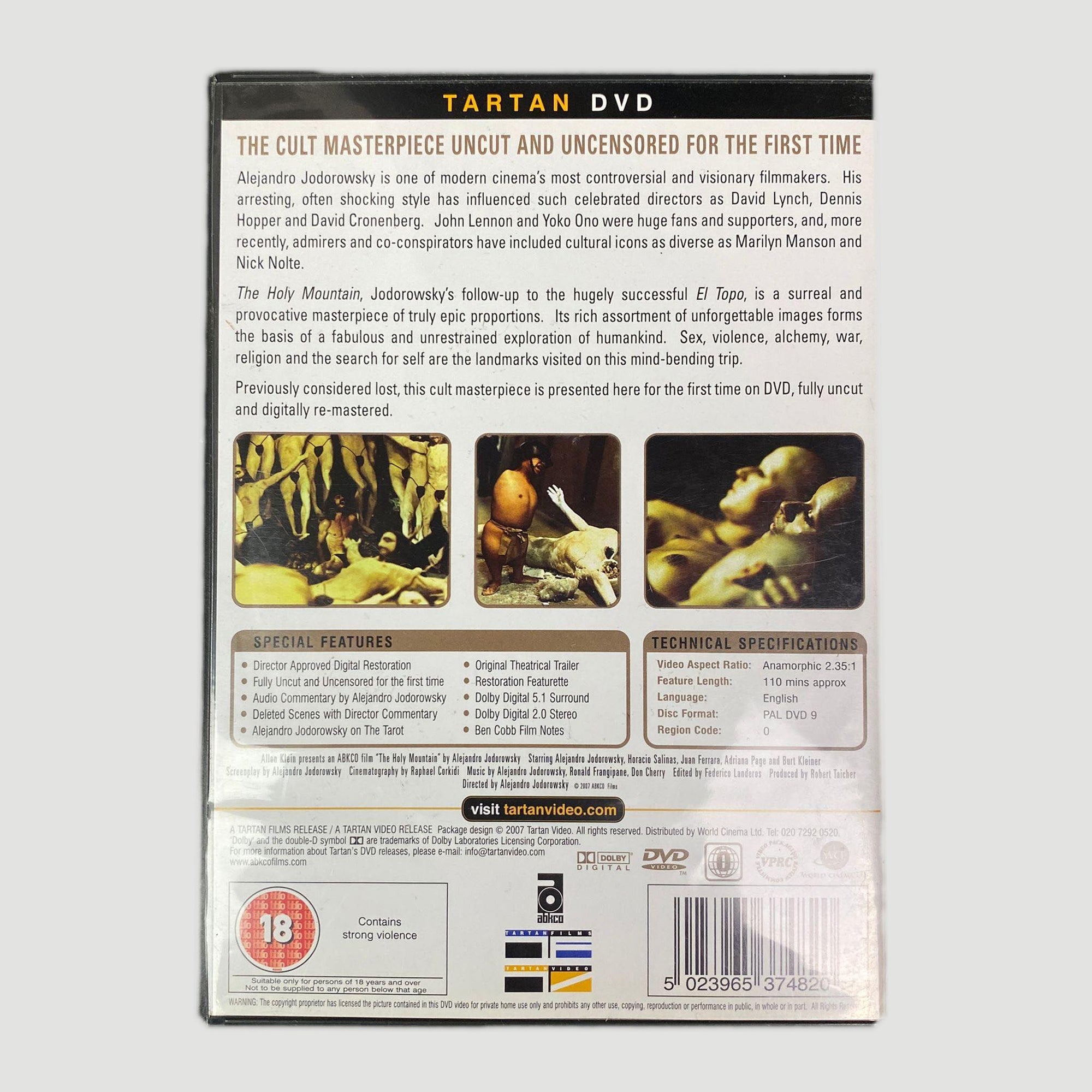 2007 Holy Mountain Tartan UK DVD