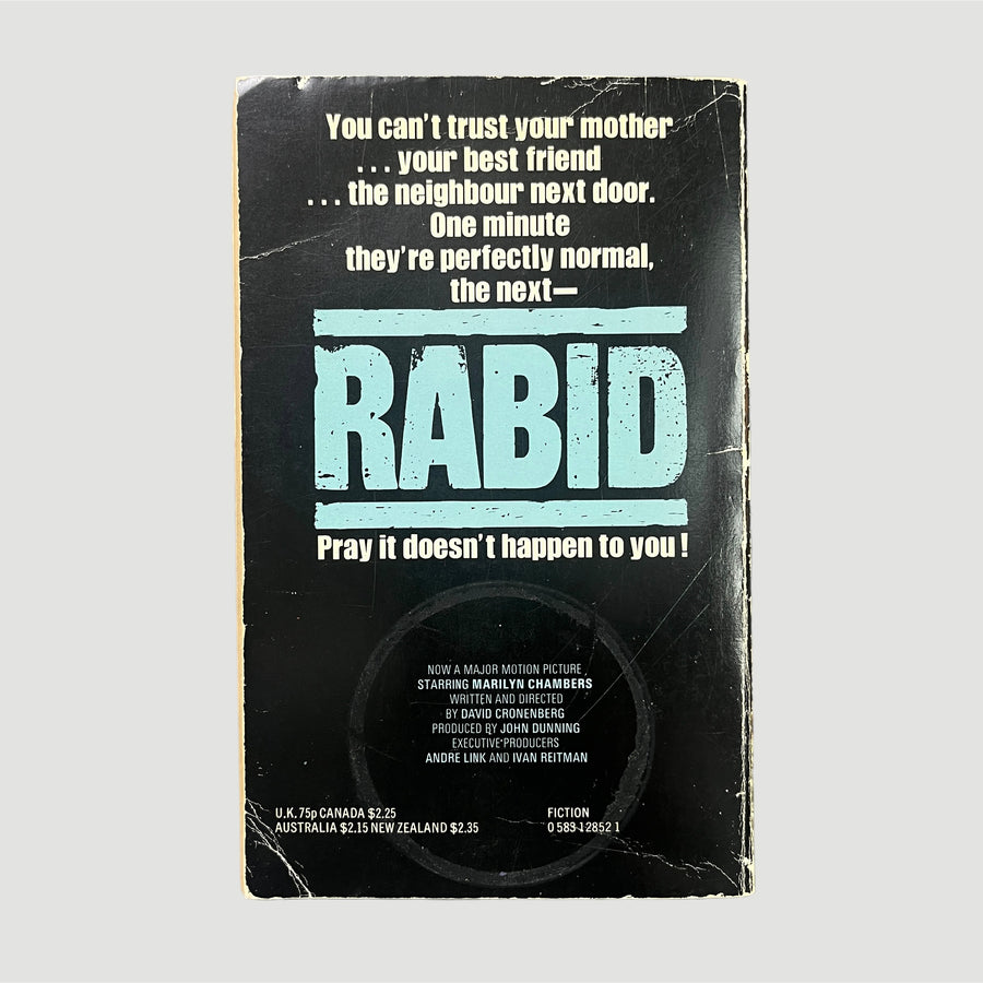 1977 David Cronenberg's RABID 1st Ed.
