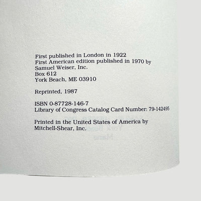 1987 Aleister Crowley Diary of a Drug Fiend