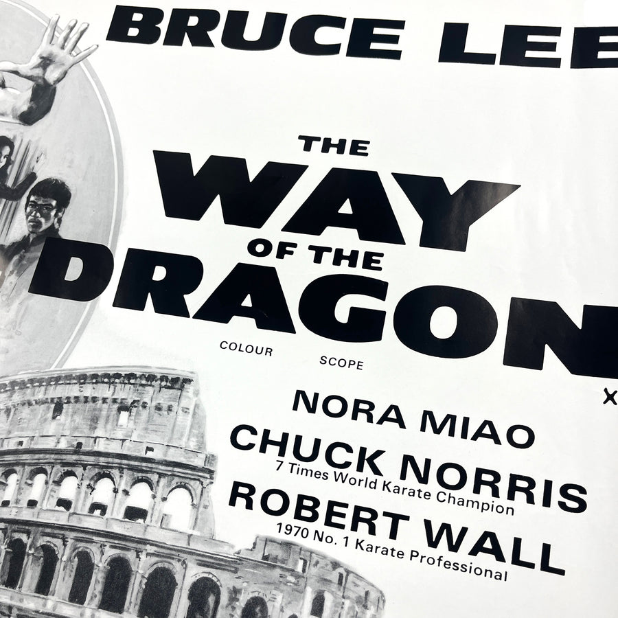 90's Bruce Lee The Way of the Dragon Poster