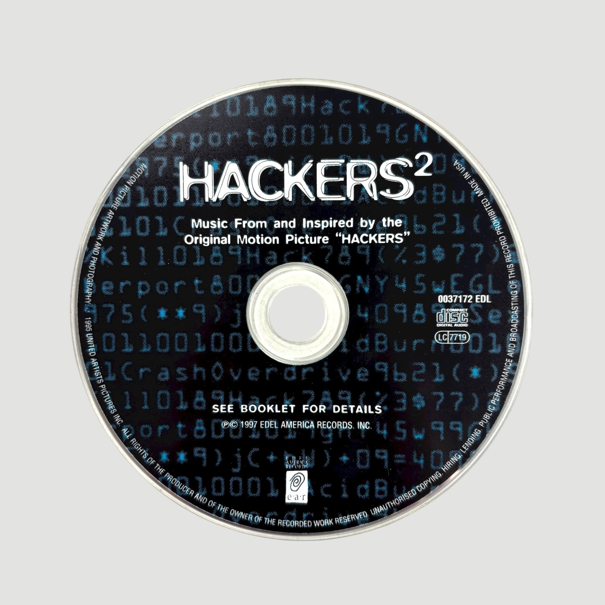 1997 Hackers 2 US OST CD