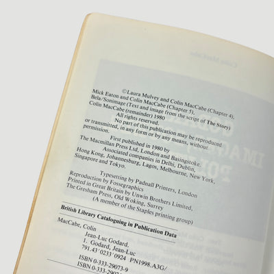 1980 Godard: Images Sounds, Politics. BFI Series