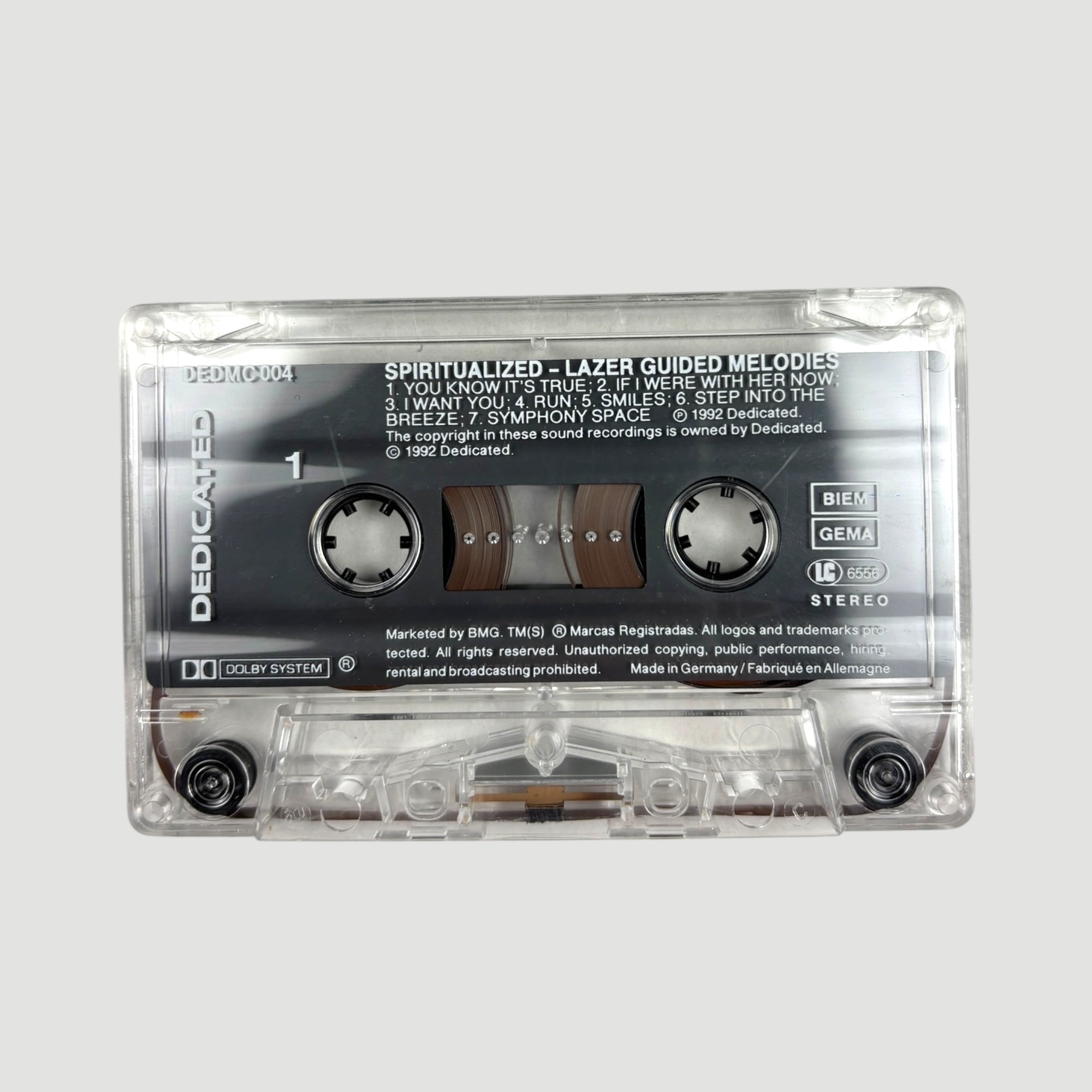 1992 Spiritualized Lazer Guided Melodies UK Cassette