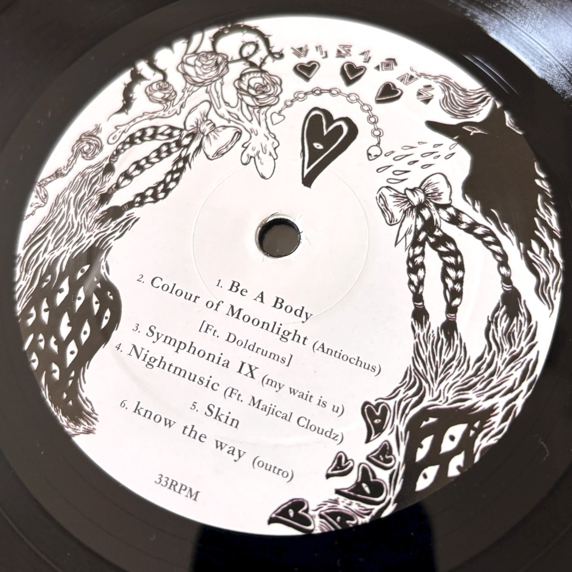 2012 Grimes Visions UK 1st Press LP