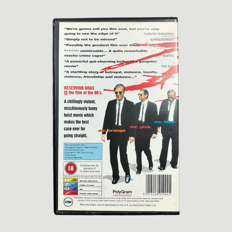 1991 Reservoir Dogs Ex-Rental Big Box VHS