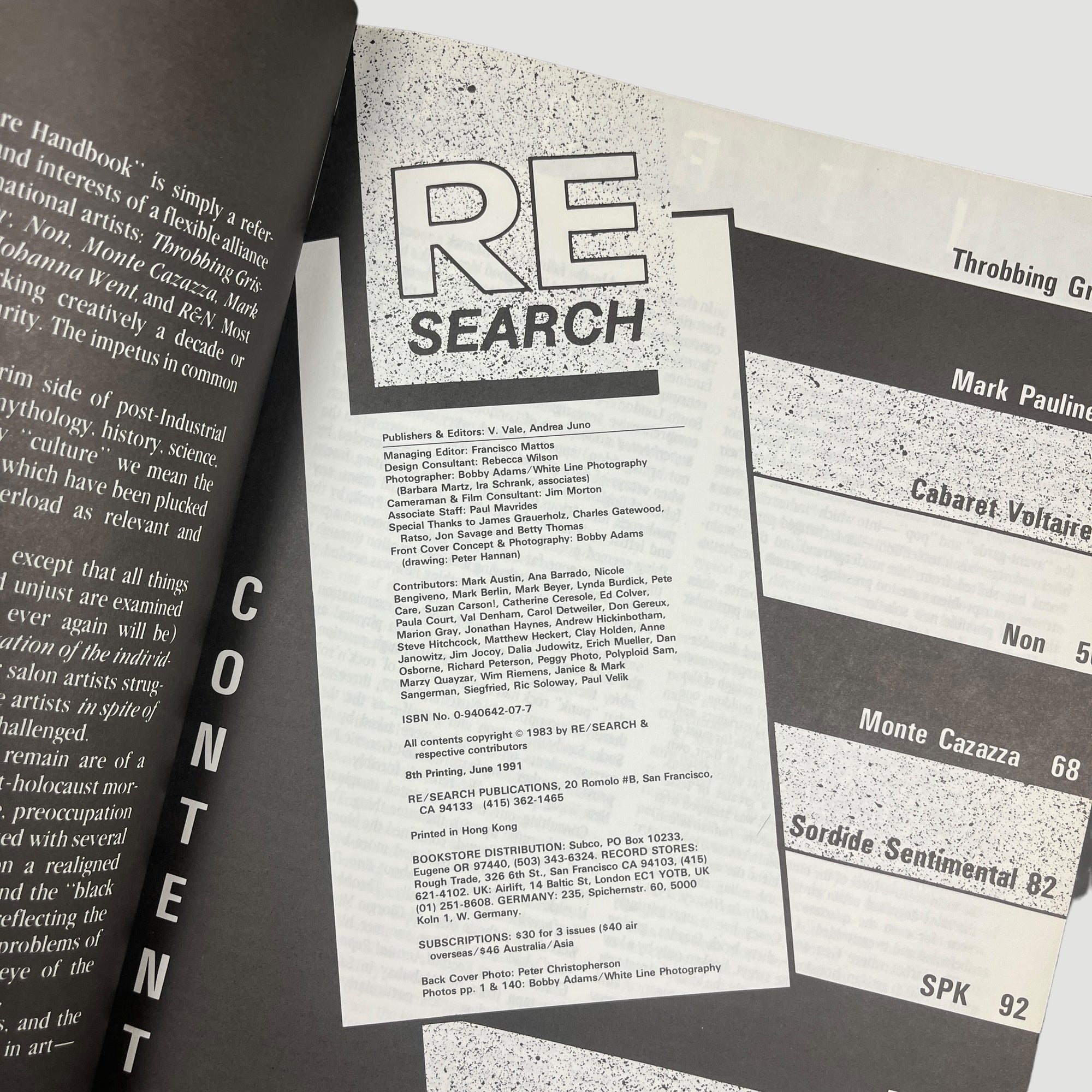 1991 RE Search Industrial Culture Handbook